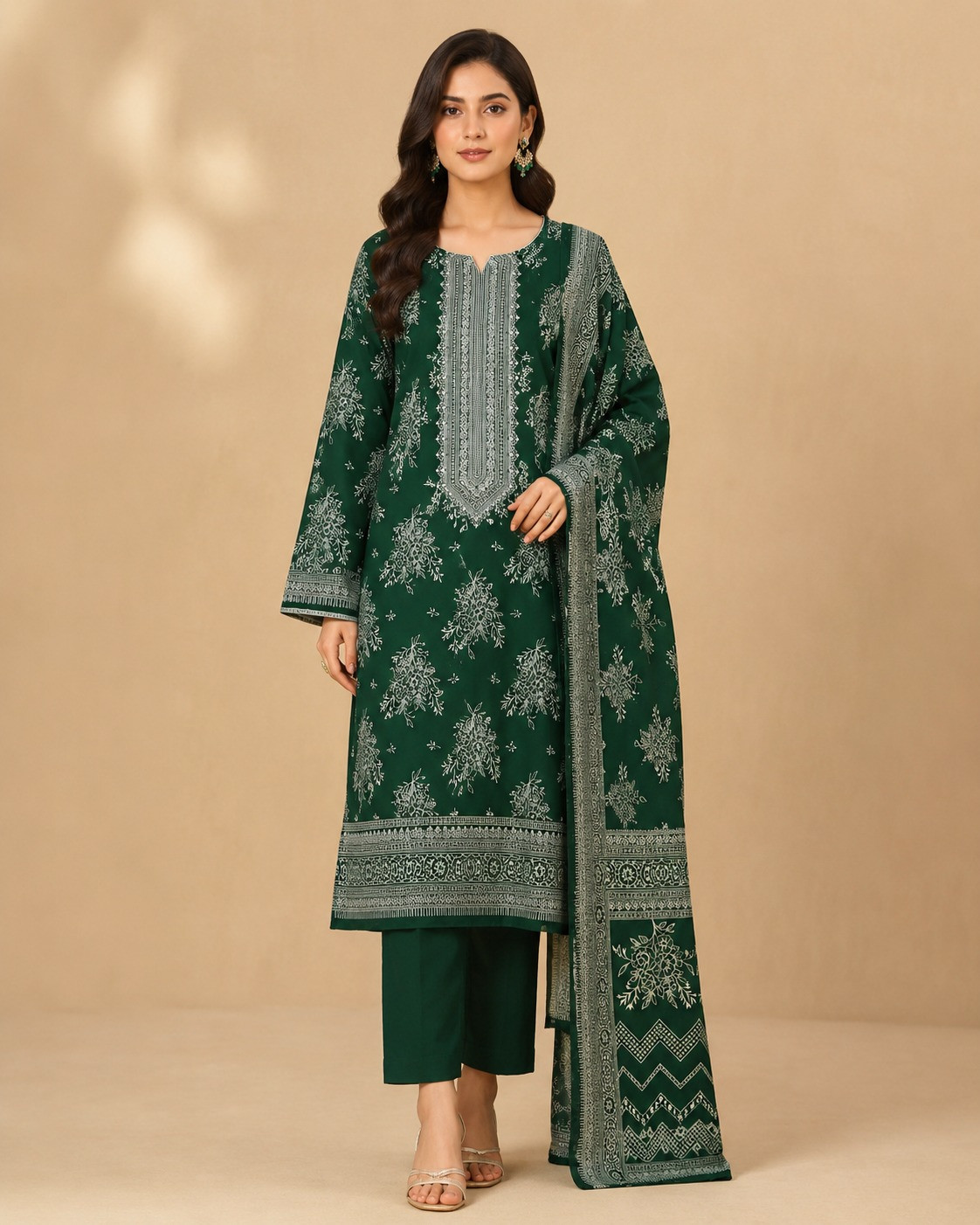 Palki 3pc unstitched digital lawn suit for women new collection 2026