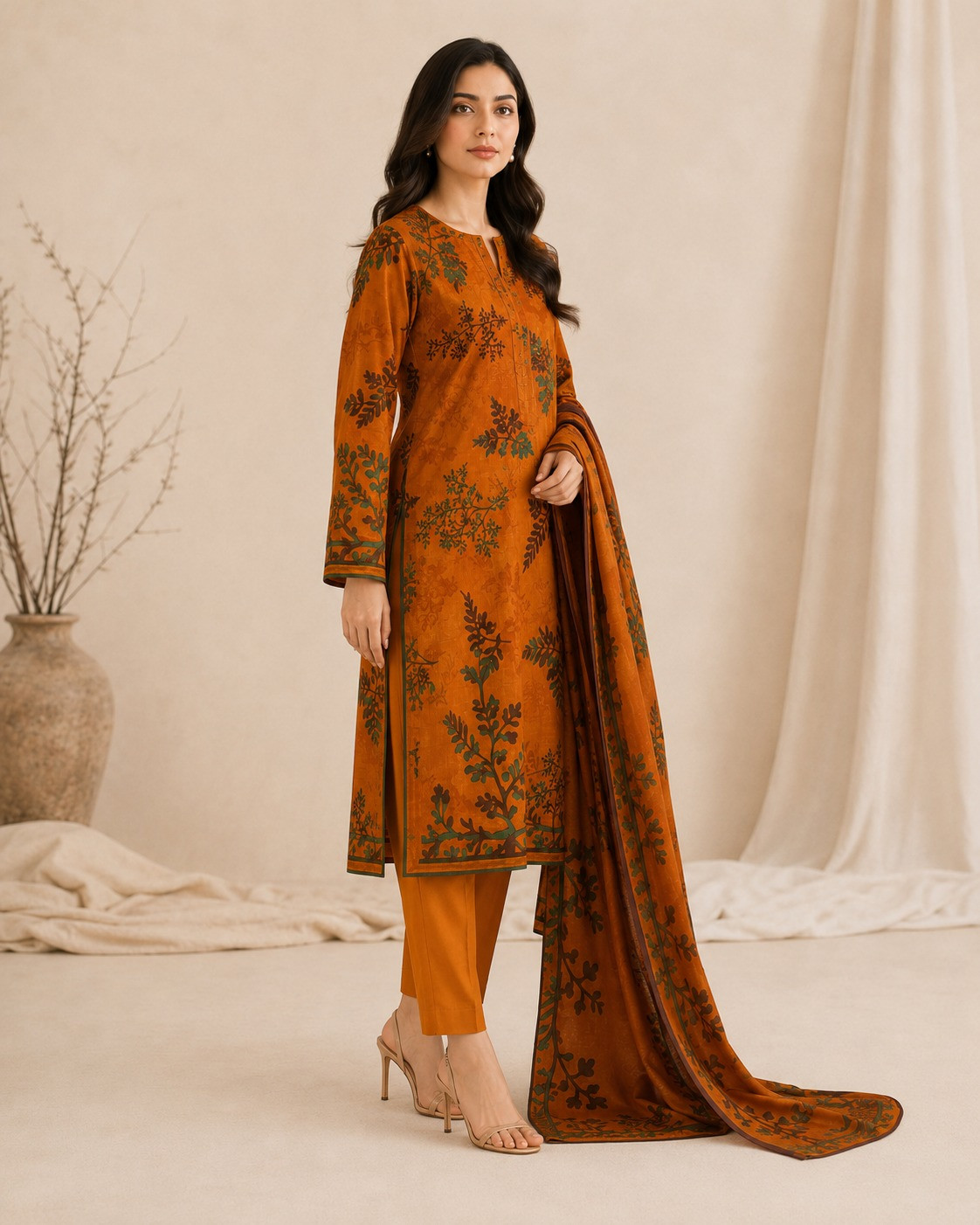 alkaram 3pc unstitched digital lawn suit for women new collection 2026