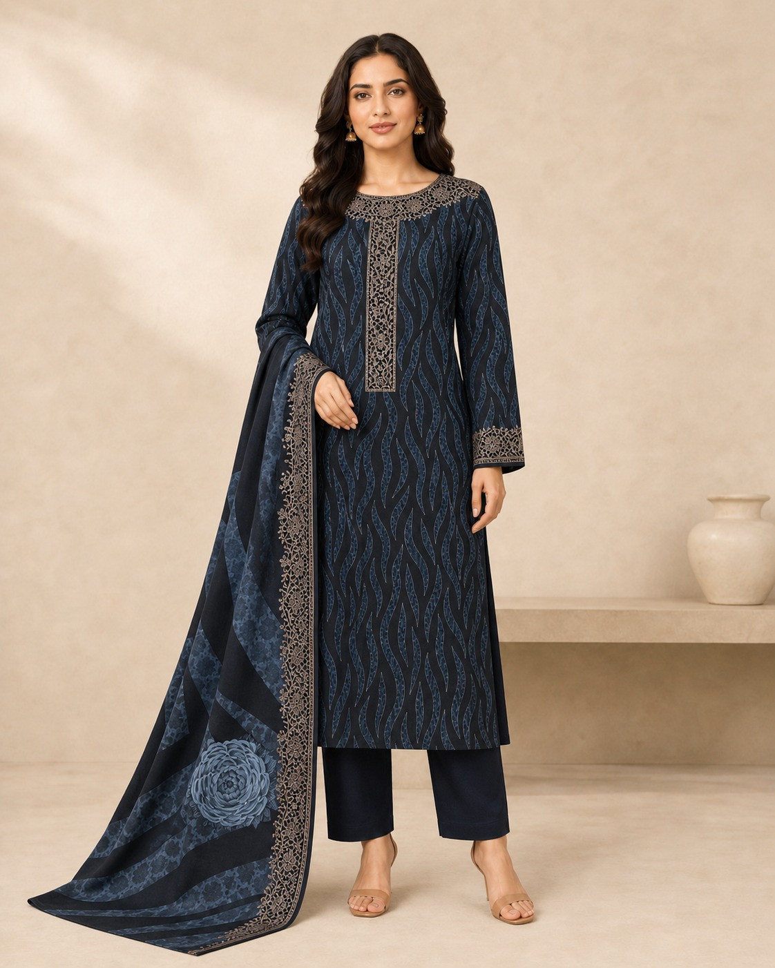 Nishat 3pc unstitched digital lawn suit for women new collection 2026