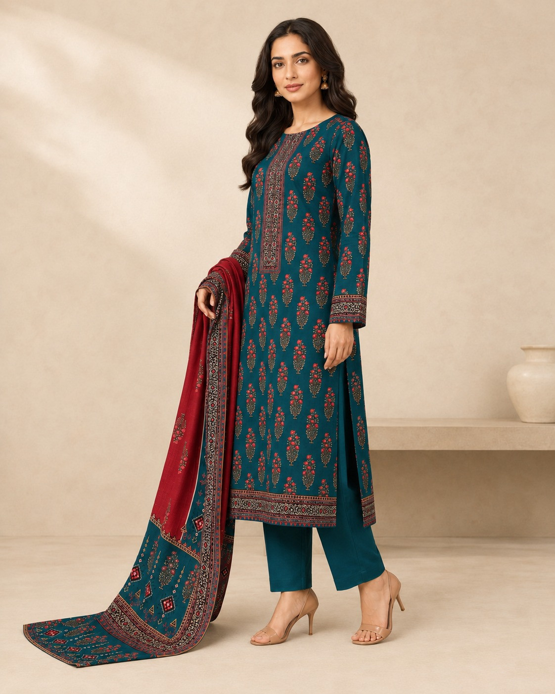 Maria B 3pc unstitched digital lawn suit for women new collection 2026
